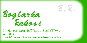 boglarka rakosi business card